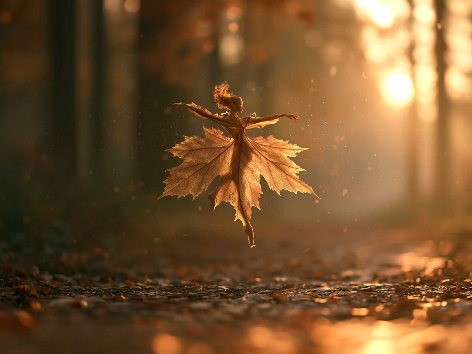 Wesen aus Blatt und Licht
